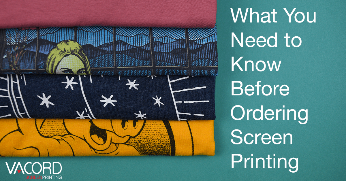 ordering screen printing 