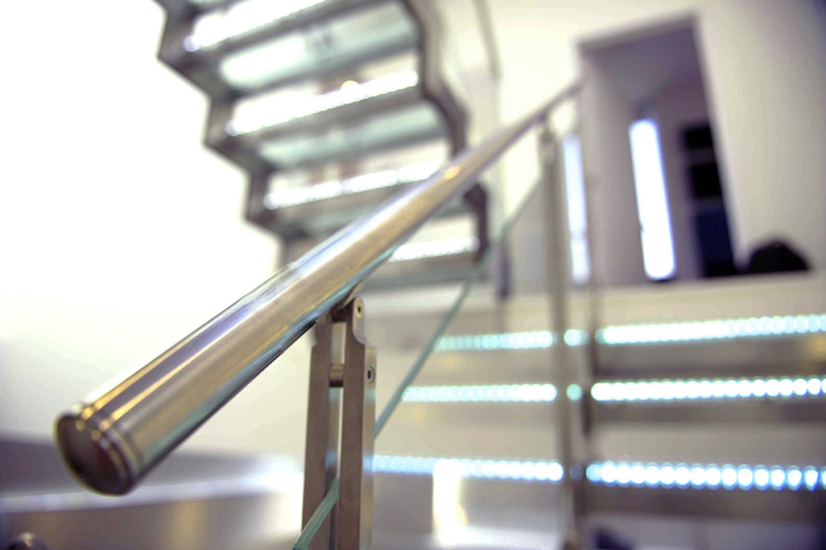 Backlit Glass Stair Treads
