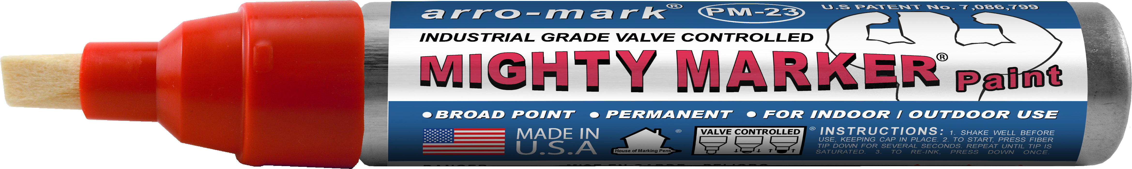 thumbnail image 2 of Diagraph GP-X MSP Classic Industrial Xylene Paint Pen Marker - Dark Blue - IS968 2 of 5