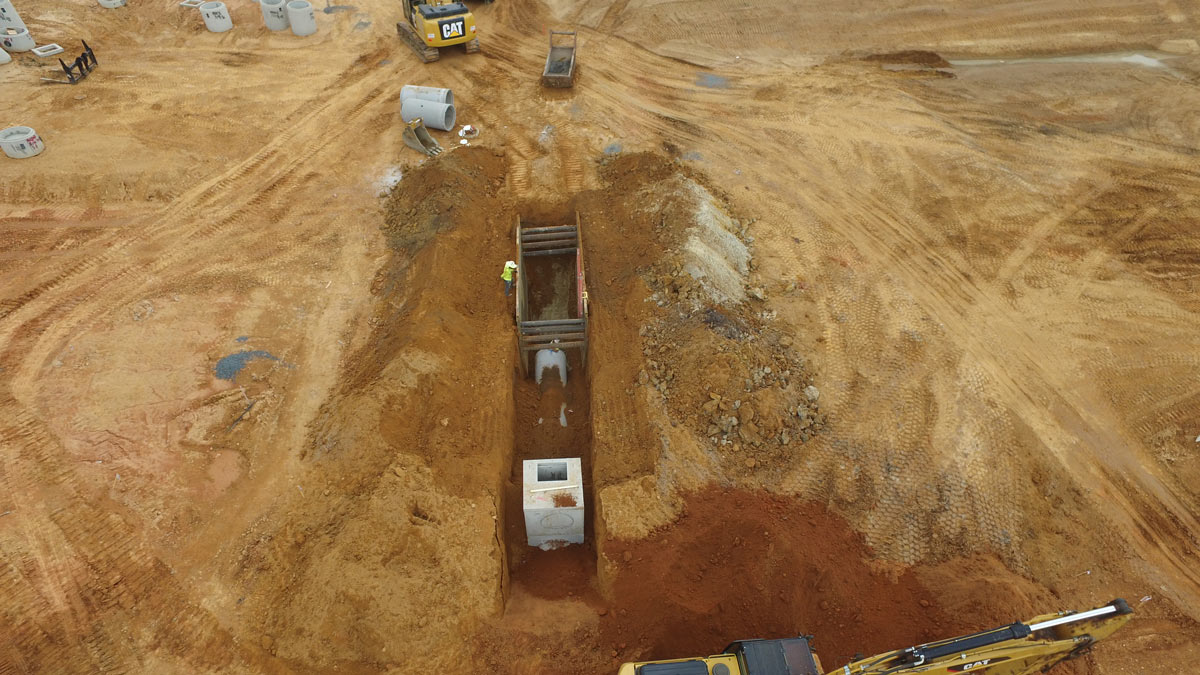 Utilities Charlotte, North Carolina Hoopaugh Grading Co.