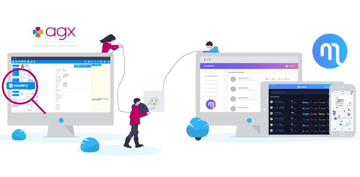 application Mounki sur ordinateur pour les gérants d'auto-école