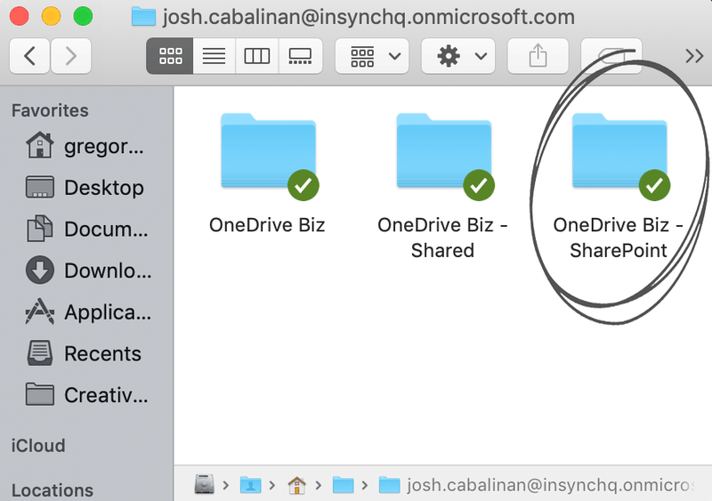 onedrive for business mac sharepoint sync