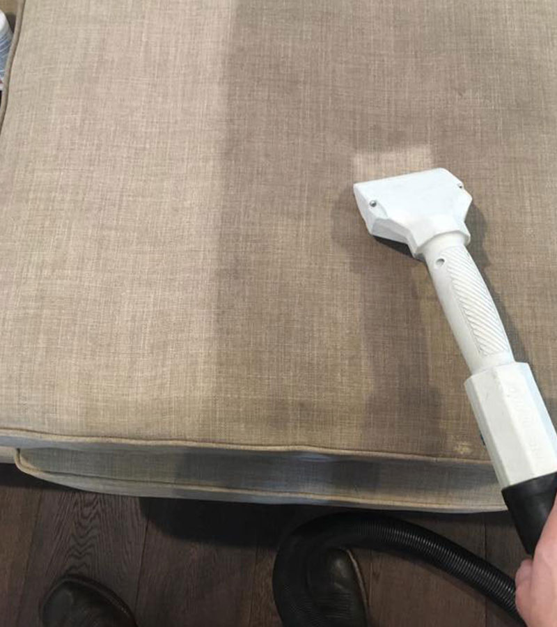 Steam Commander cleaning a chair