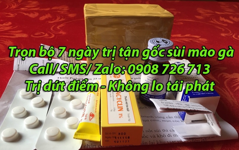 Chữa sùi mào gà Triệt Để bằng thuốc Podophyllin 25