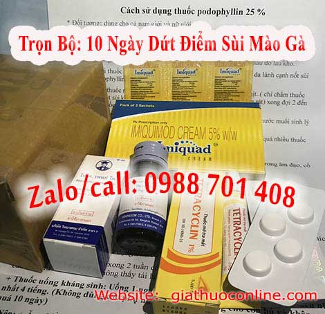 Mua thuốc Podophyllin 25 ở Bắc Ninh chữa sùi mào gà tại Bắc Ninh