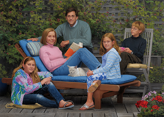 Hart-Cohen Family Portrait by Marvin Mattelson