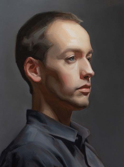 Student Oil Portrait Painting