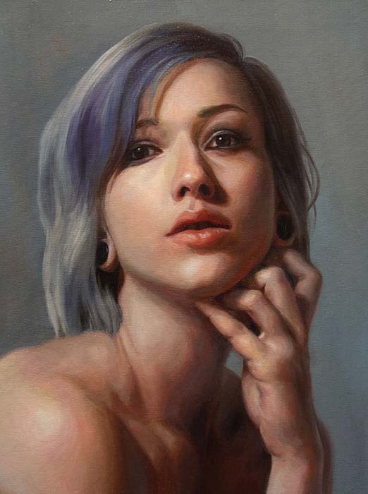 Student Oil Portrait Painting