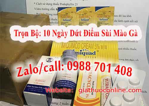 Mua thuốc Podophyllin 25 ở Hà Tĩnh chữa Dứt Điểm sùi mào gà