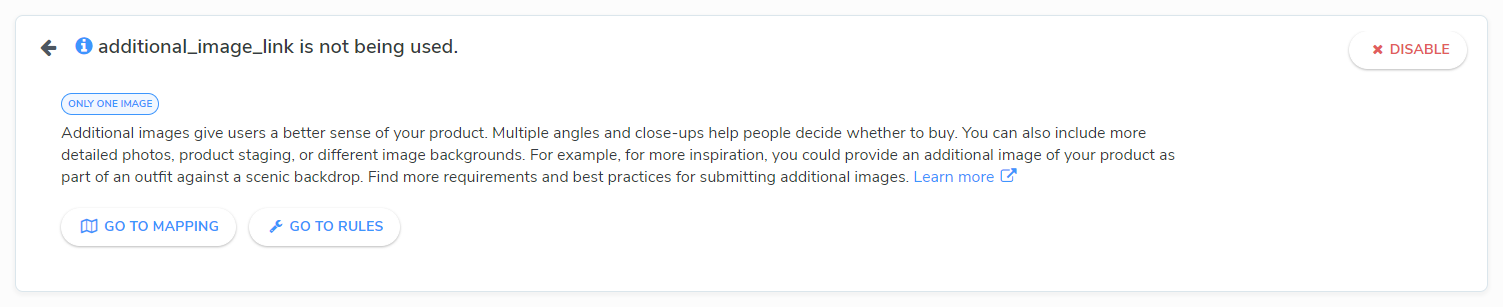 godatafeed feed validation enhanced messages