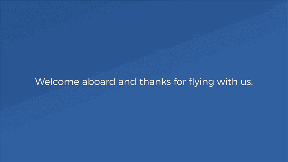 Welcome screen