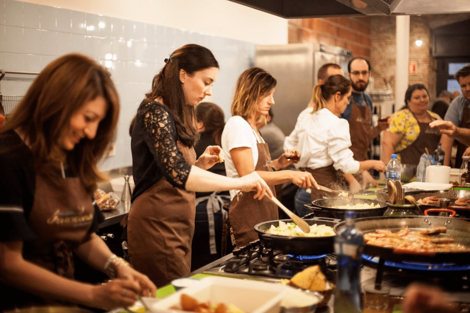 Cooking Class at a Company Retreat