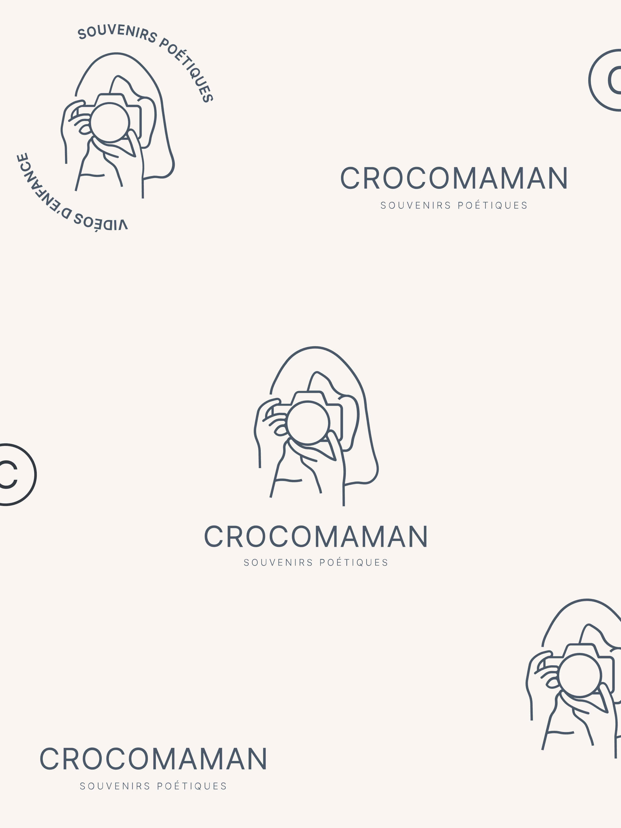 Packaging avec le motif de la marque