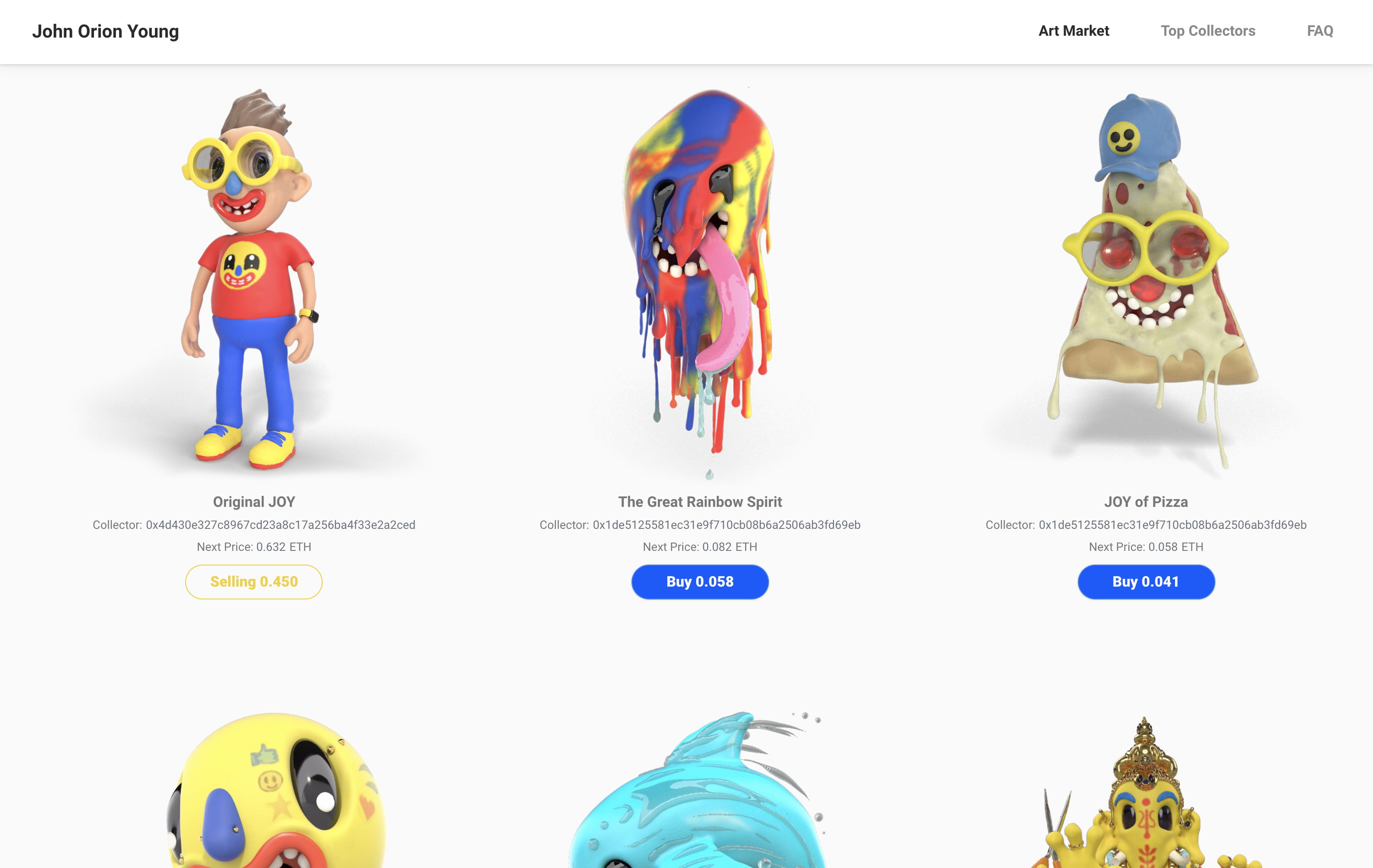 JOY Becomes First Artist to Mint 3D Artworks
