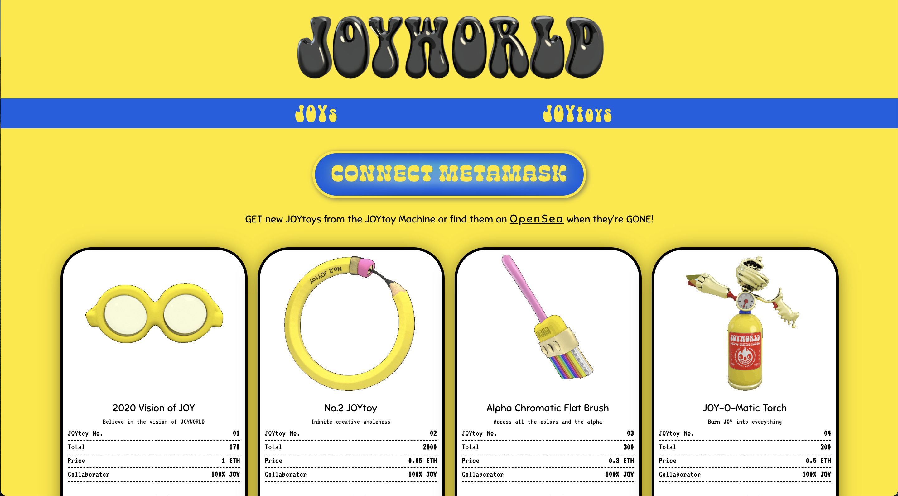 JOYtoys Launch with One-of-a-Kind Smart Contract