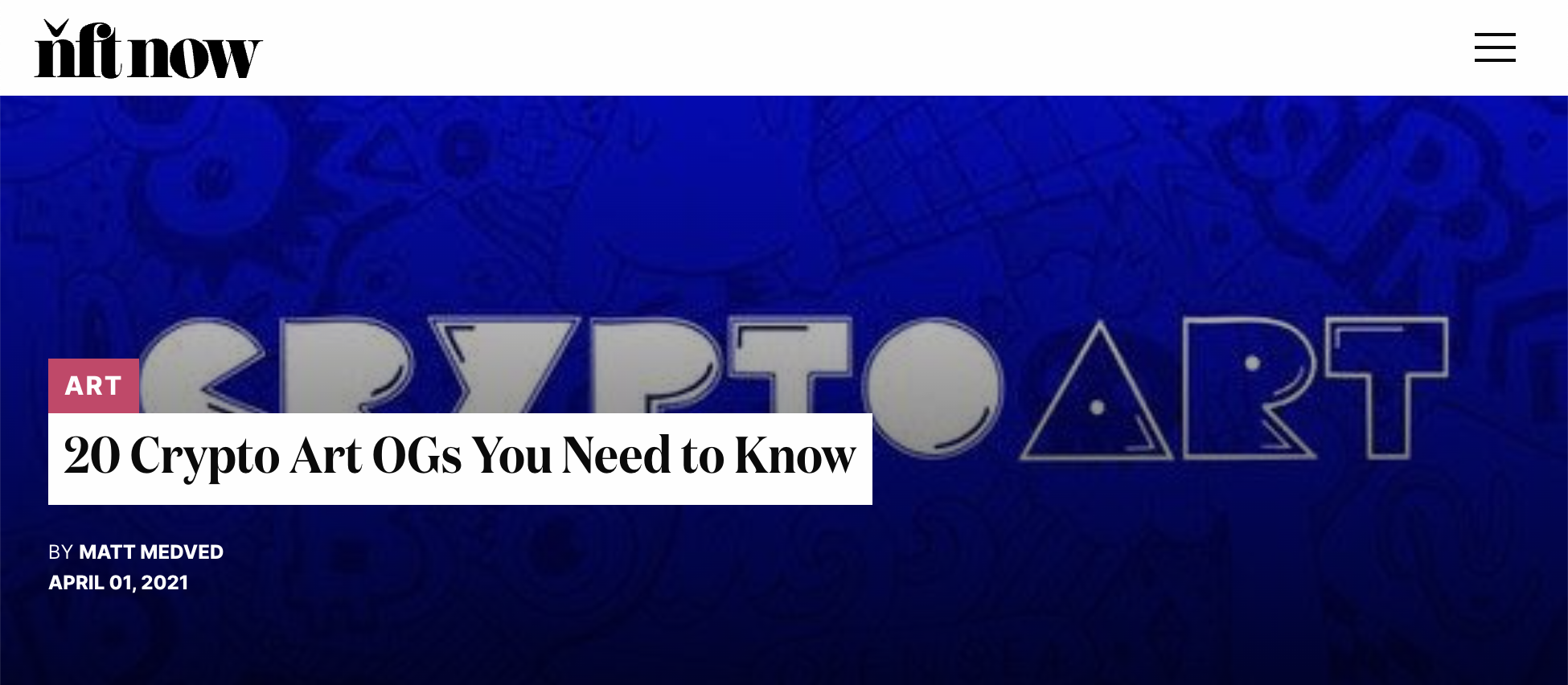 20 Crypto Art OGs You Need to Know