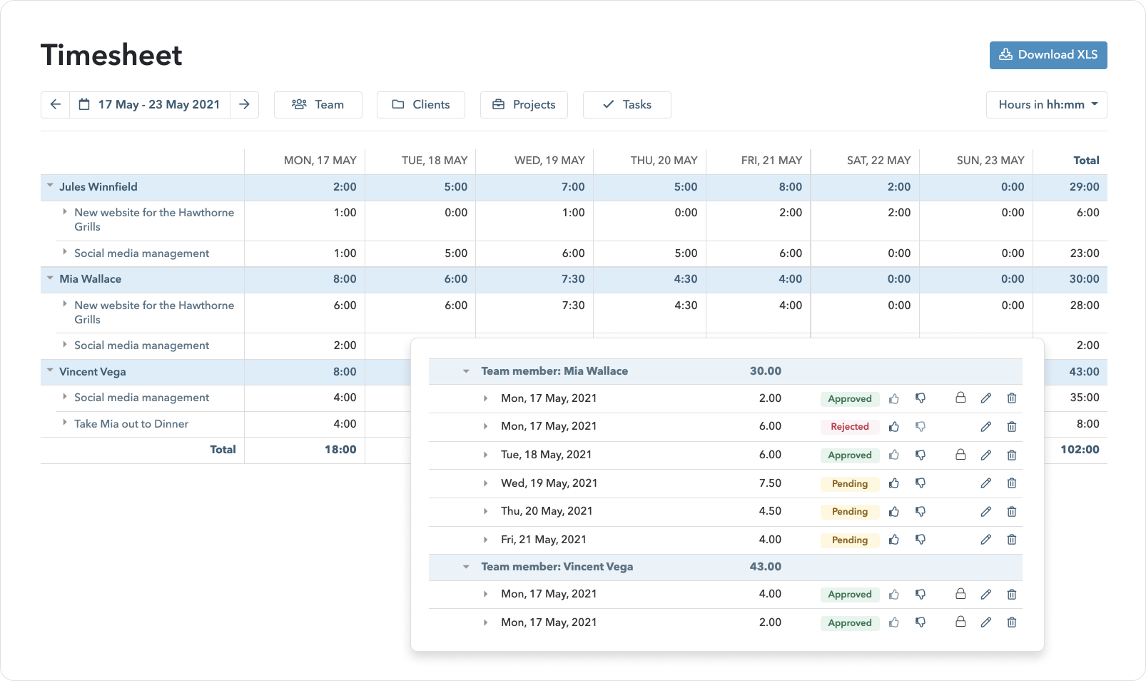A Timecard App For Today My Hours