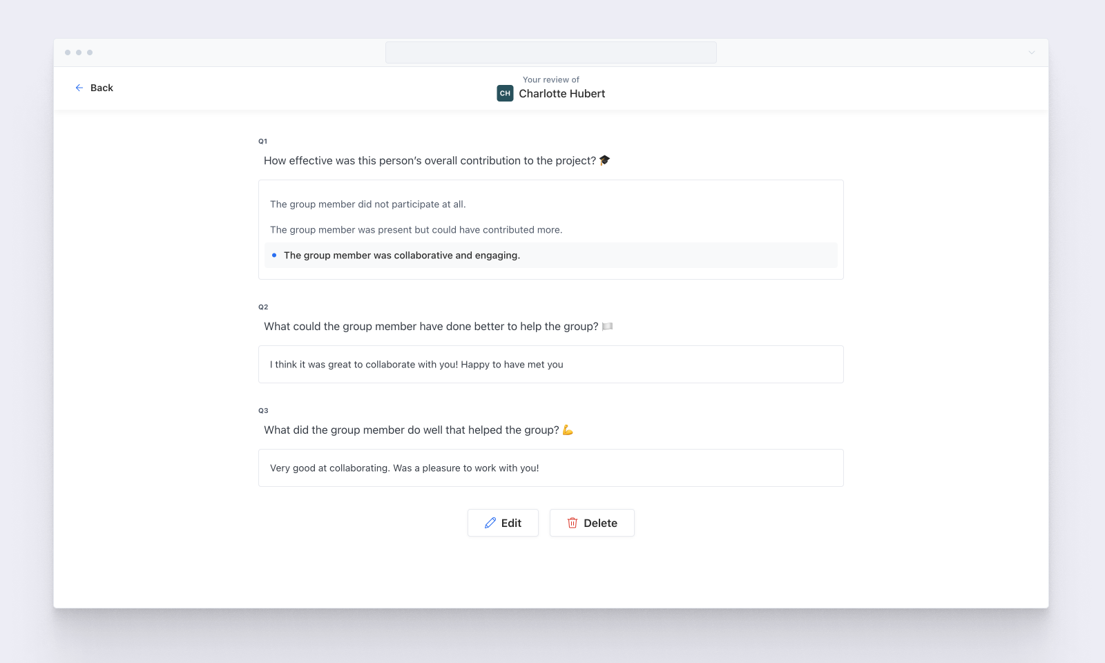 Eduflow's user interface
