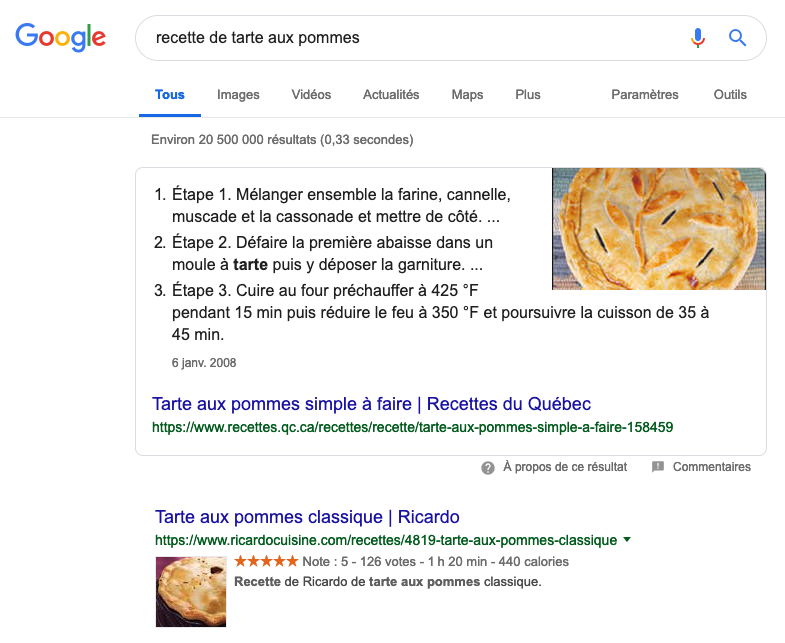 recherche-google-recettes-tarte-aux-pommes