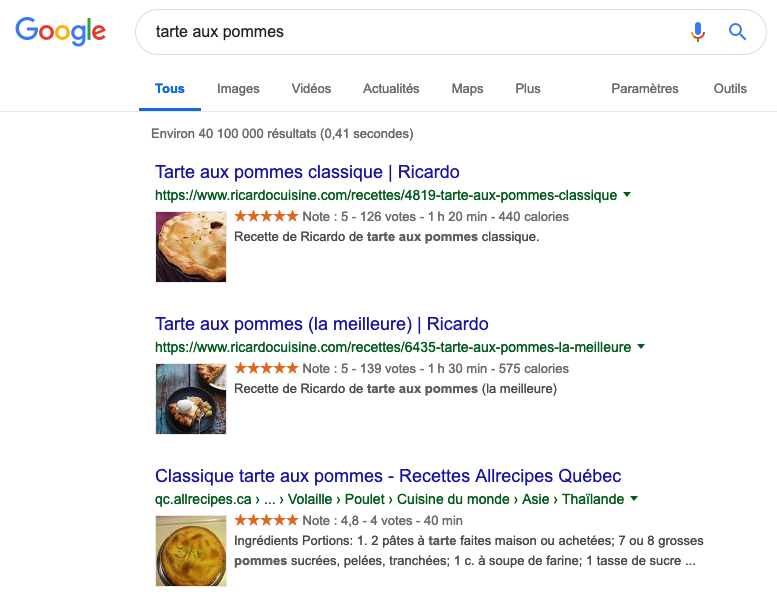 recherche-google-tarte-aux-pommes