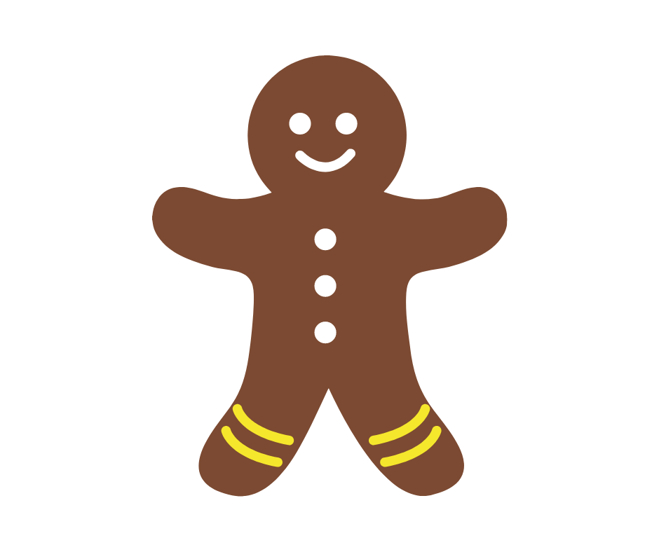Happy gingerbread man brand awareness leader
