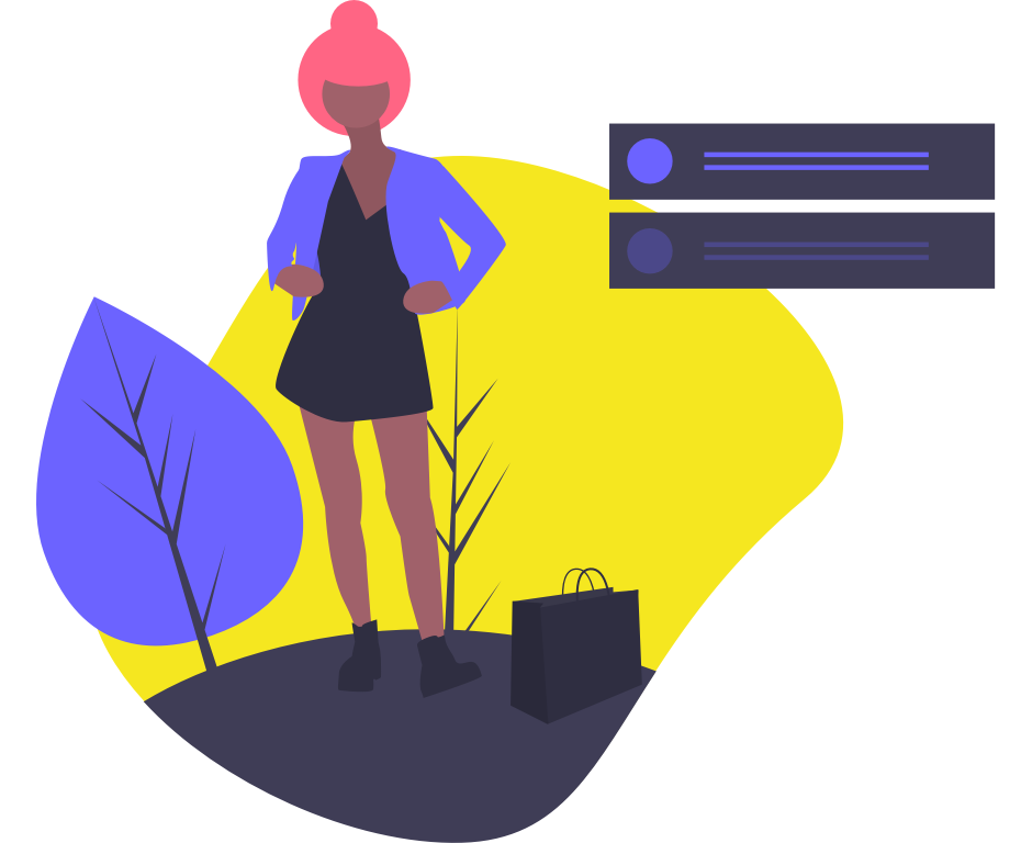 woman pink hair target audience