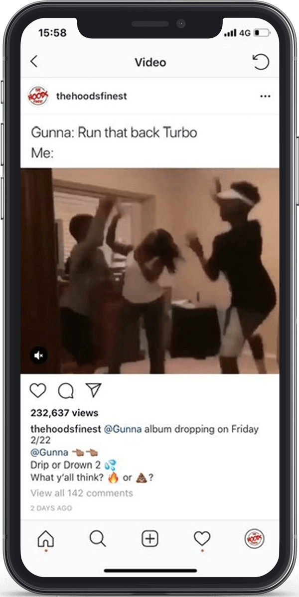 Gunna influencer social media marketing promo