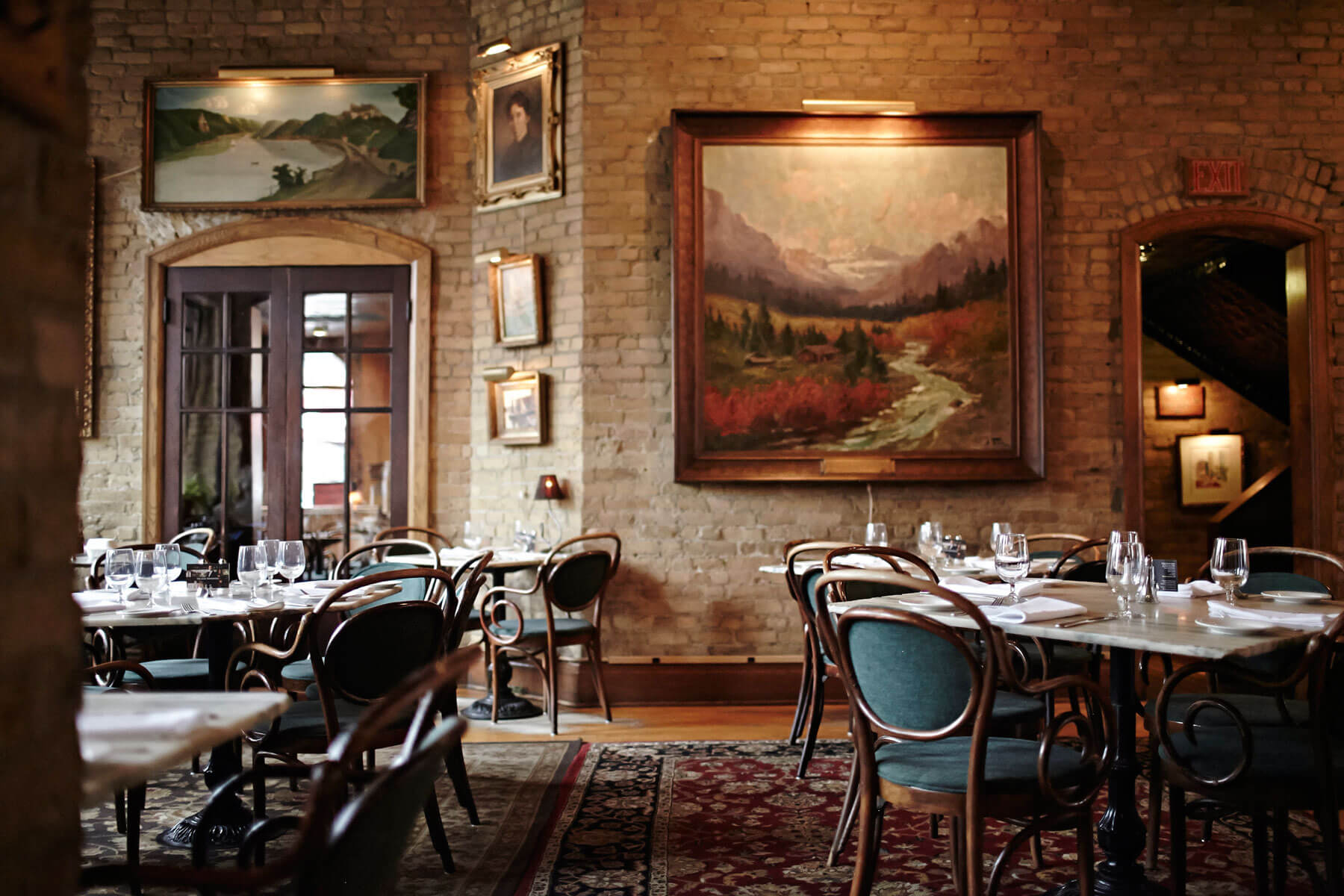 Dining tables at W.A. Frost