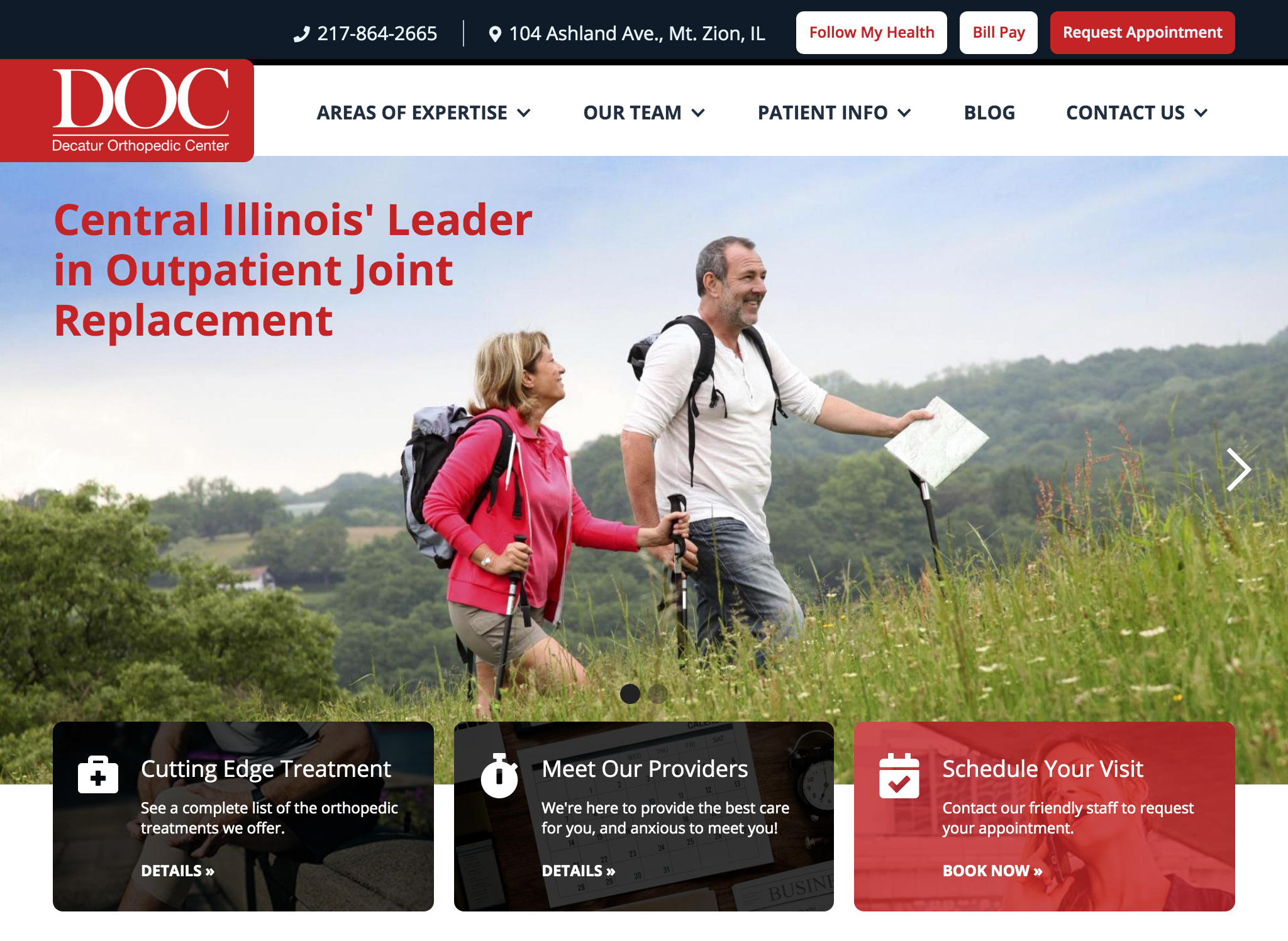 Decatur Orthopedic Center Outpatient Joint Replacement Mount Zion, IL