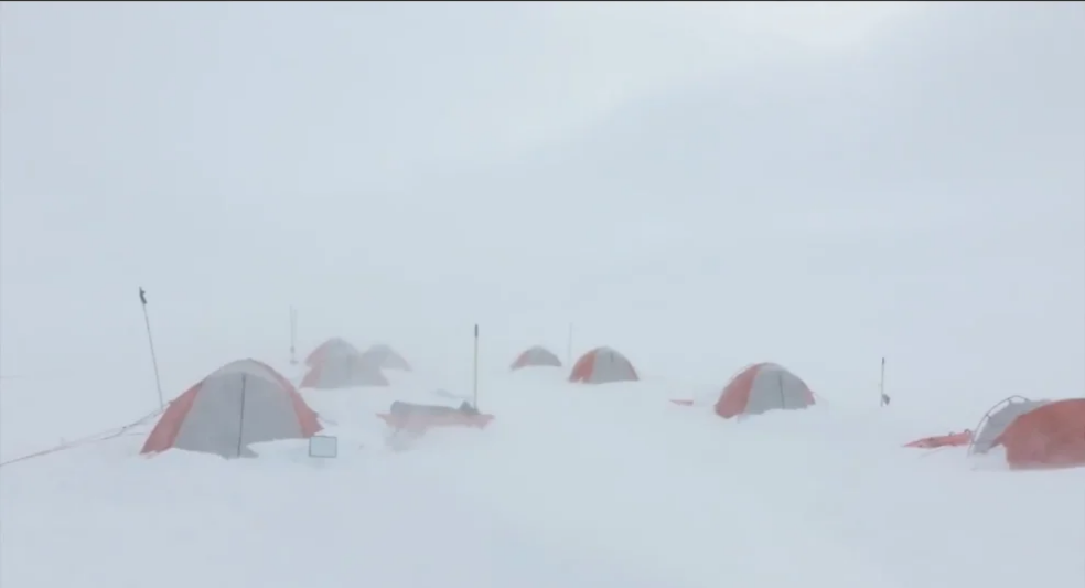 taking a shower in antarctica