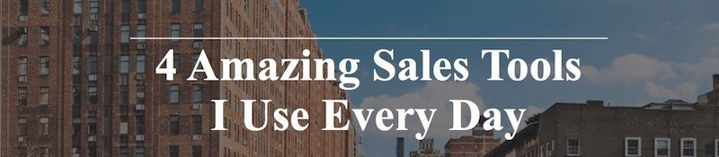 4 amazing sales tools