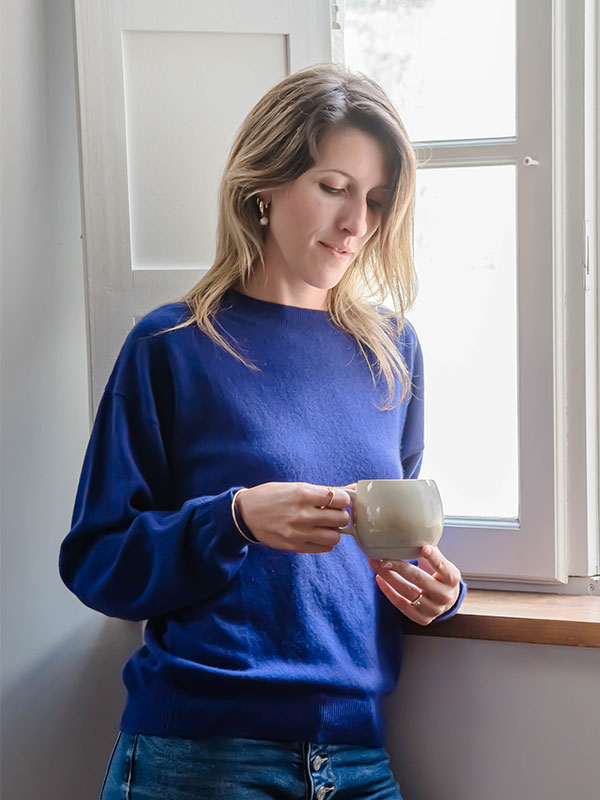Pull cachemire col rond
