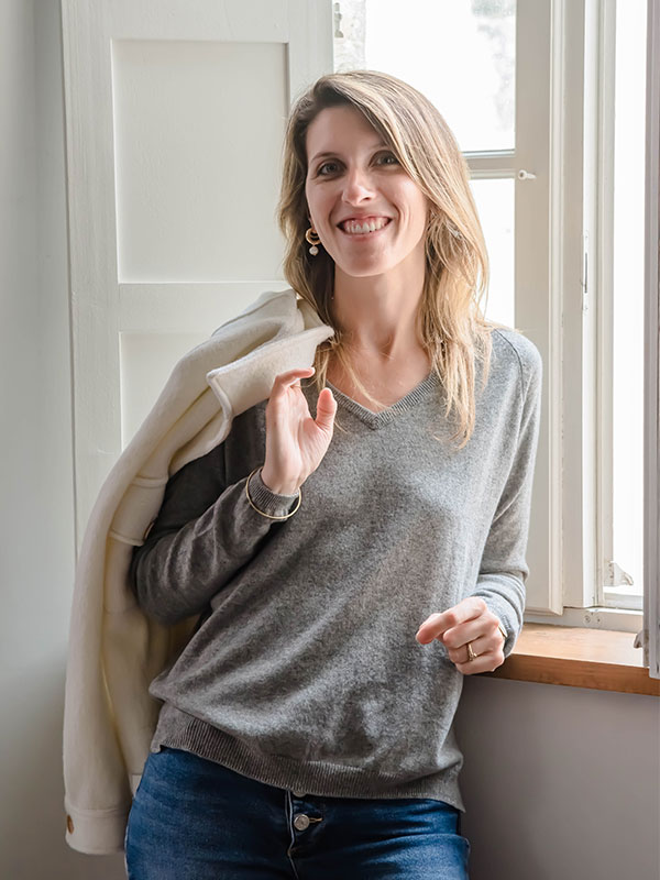 Pull cachemire col V