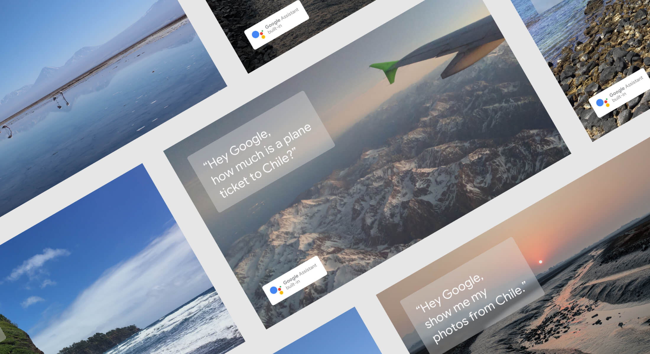 Multiple home screen images for Google Home Hub POP display.