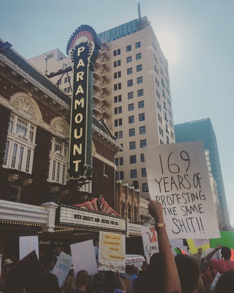 A photo I took during the Austin Women's March