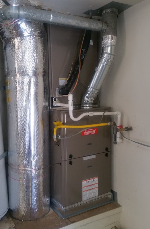 New Coleman Furnace installed by Faciono Heating And Air