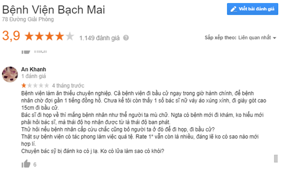 Review khám phụ khoa ở Bạch Mai