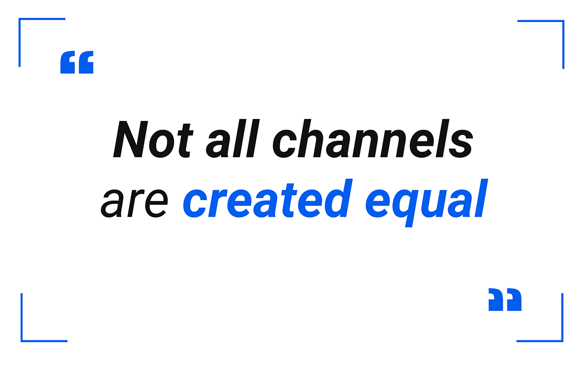 Not all Multi channels are created equal
