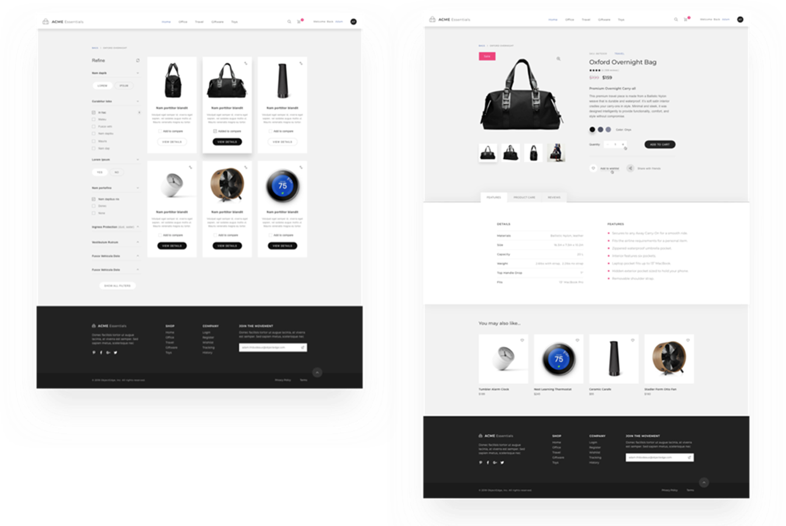 Web Design System - Final Website Page Layout