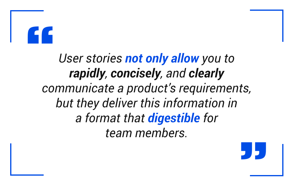 pull quote: user stories conclusion