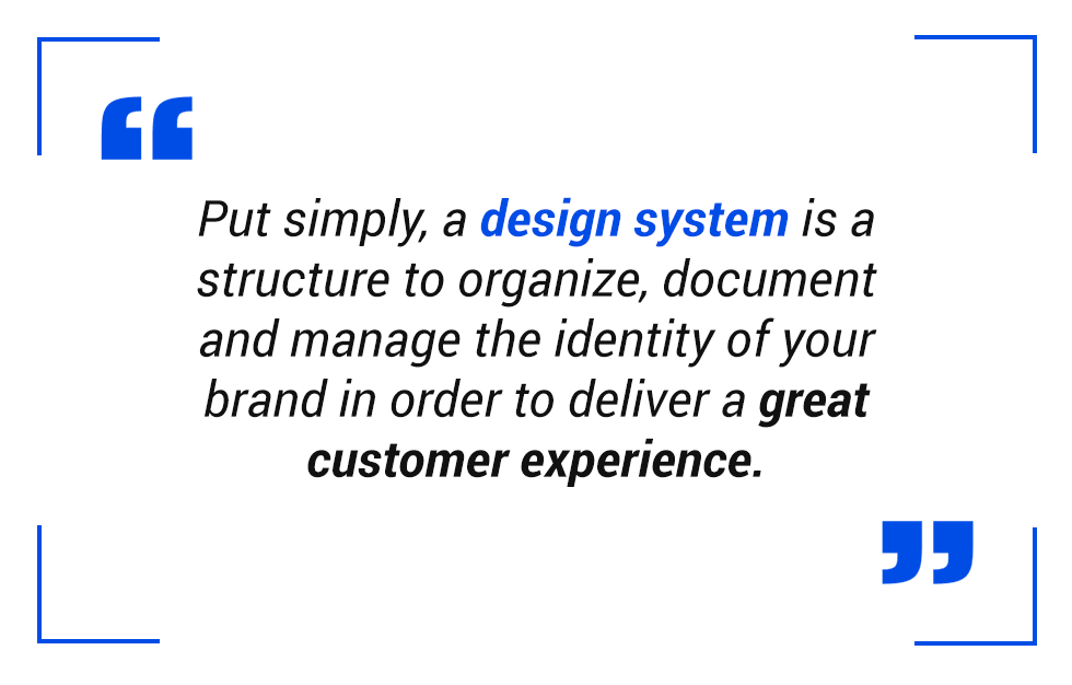 pull quote: design system