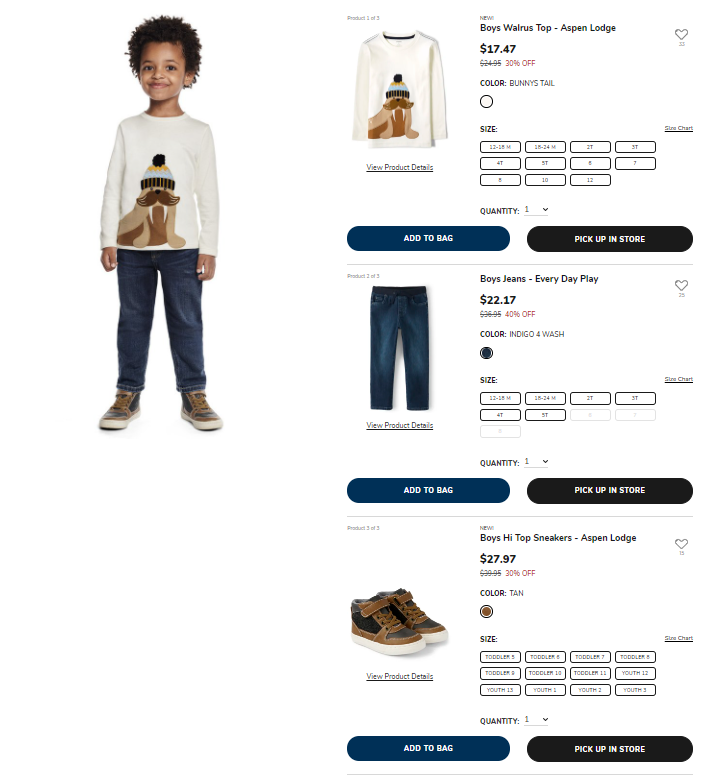 product page screenshot