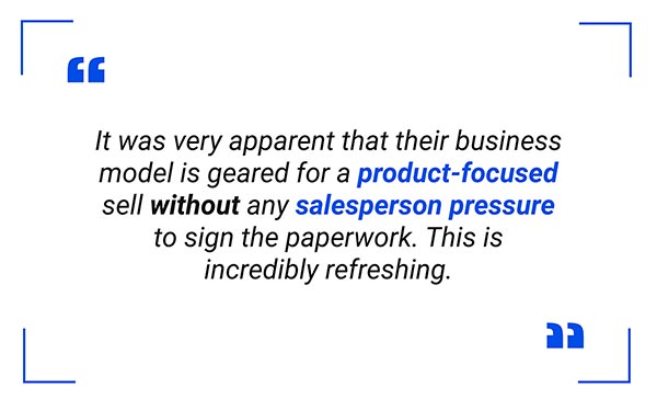 Buying a car online without salesperson pressure quote