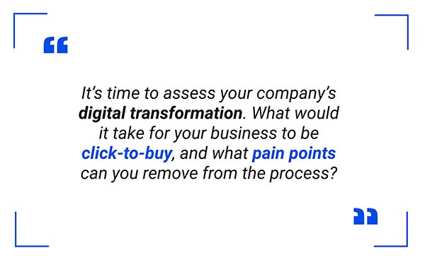 Digital Transformation to Click-to-Buy Quote