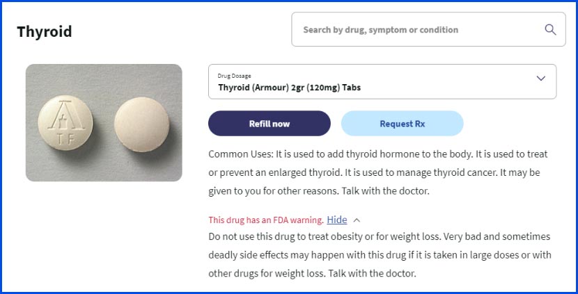 thyroid - product page