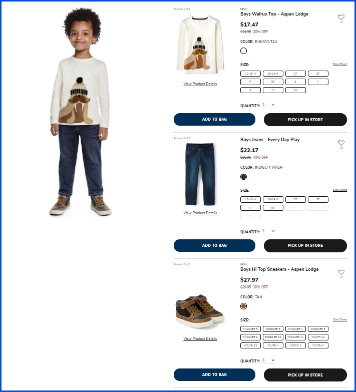 product page screenshot