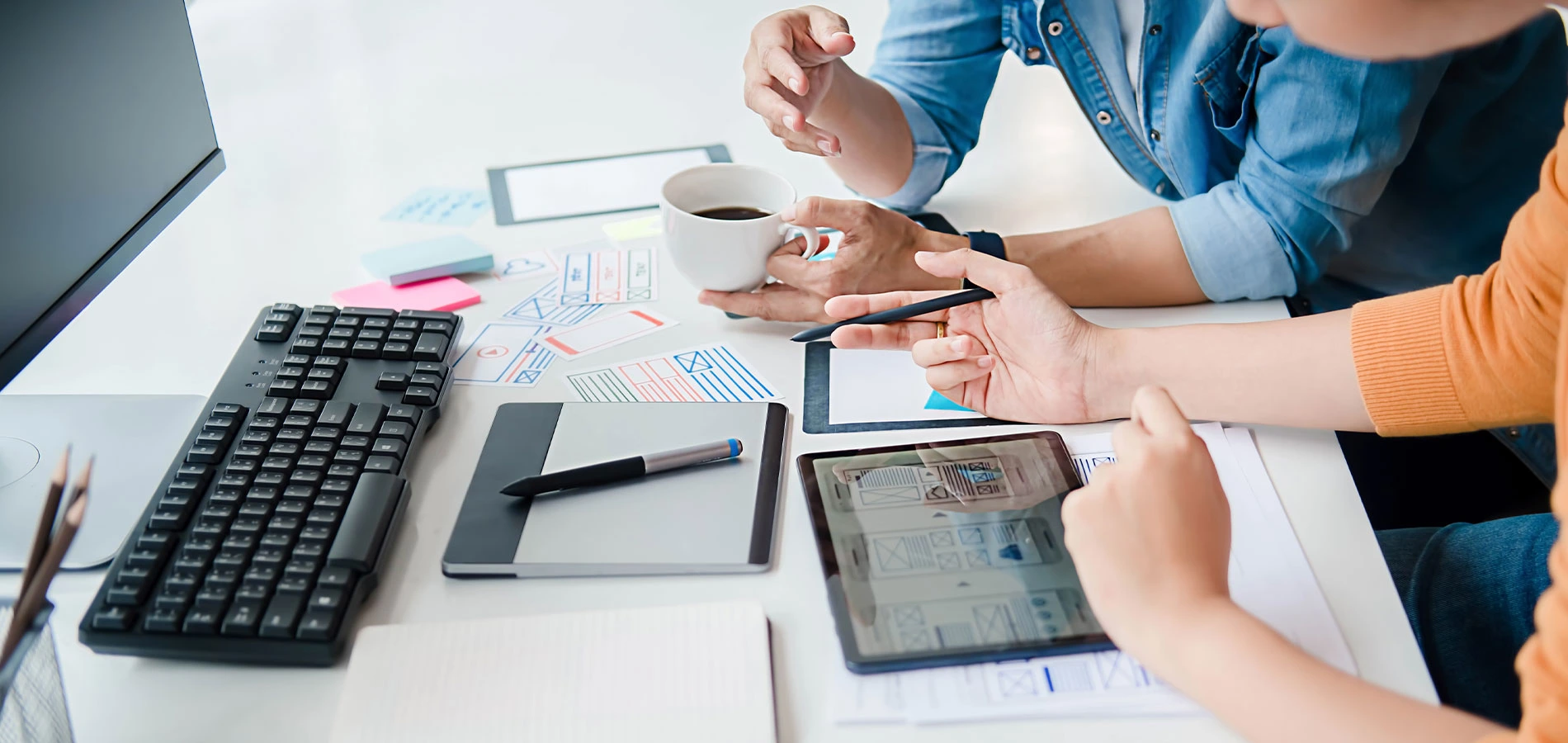 Creative web designer planning application framework