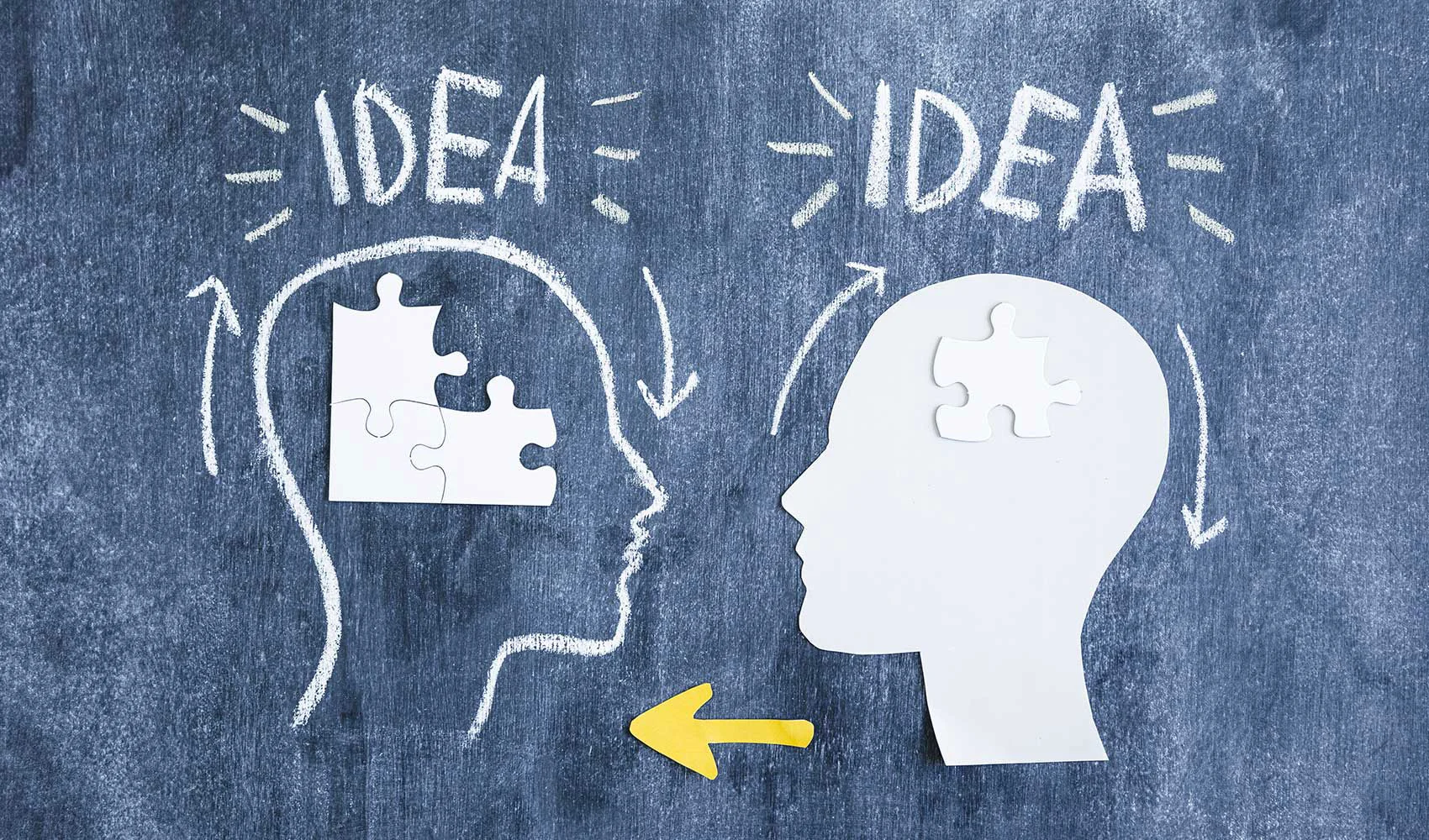 Puzzles inside two heads