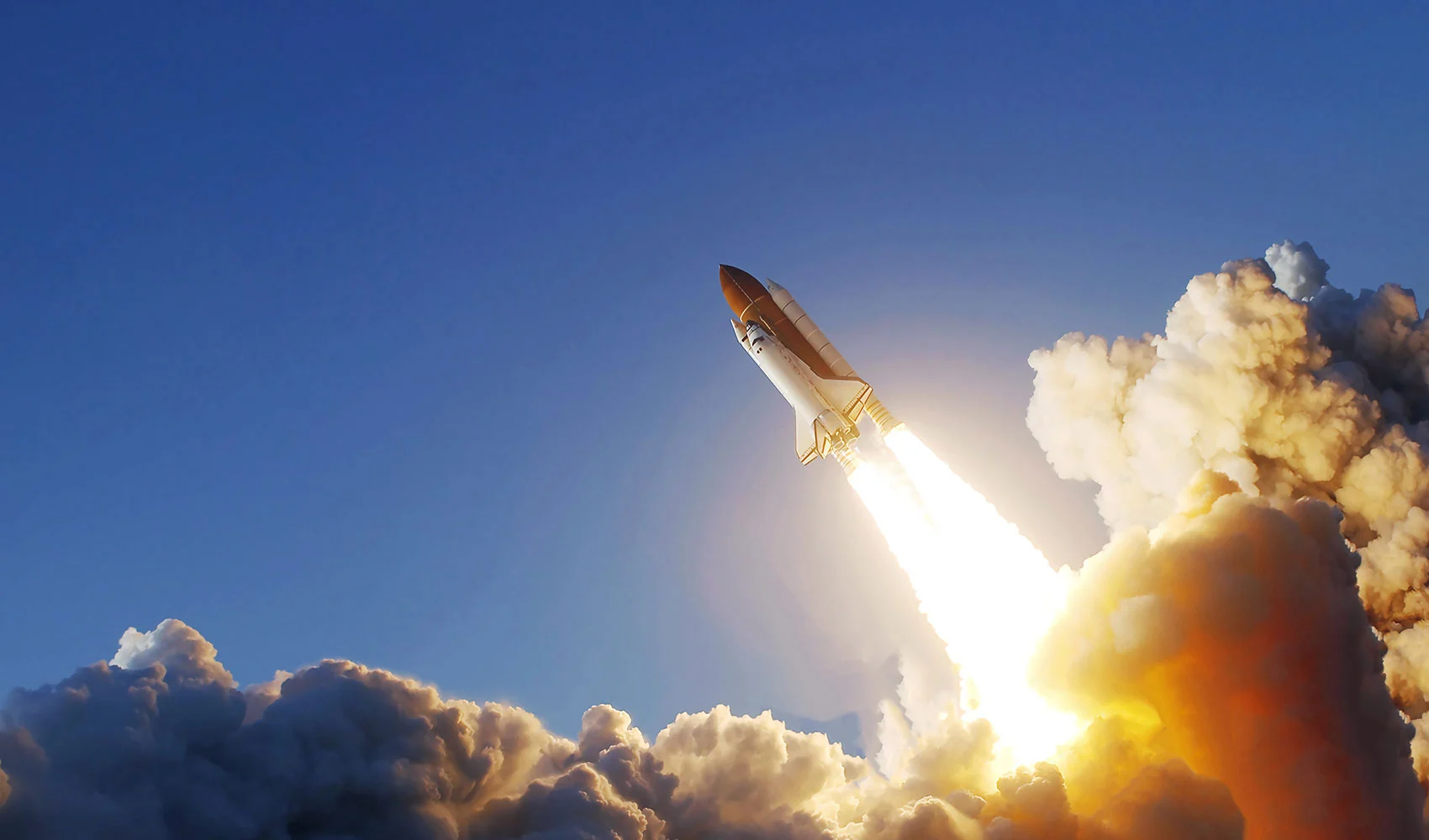 Rocket launch into space