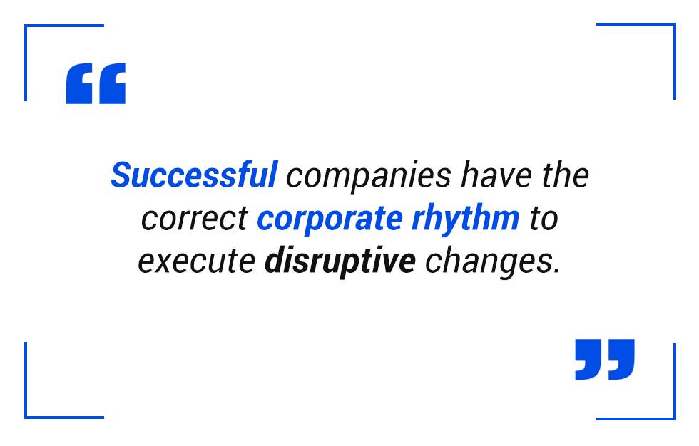 pull quote: corporate rhythm